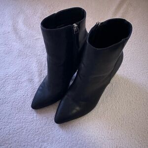 Black heeled ankle boots